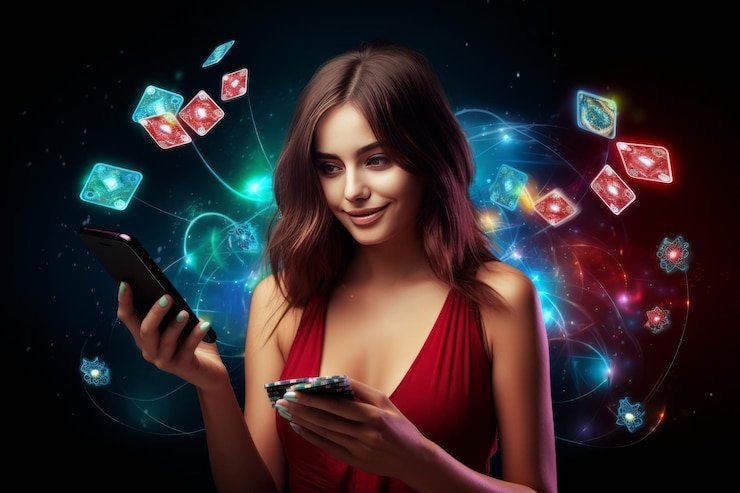 Dealer live casino sedang memandu permainan kartu dengan antusiasme penuh profesionalisme
